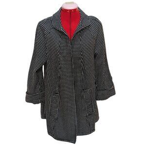 ❄️Winter Sale❄️100% cotton Black & White Polka Dot Coat